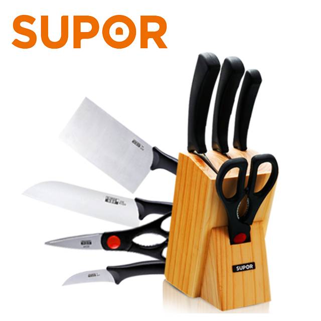 SUPOR Kitchenware 304 stainless steel kitchen Multi-knife combination 5 Piece set (MODEL:T0924K)