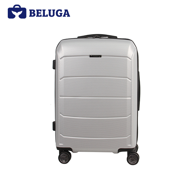 BELUGA Savvy Collection 20 Inches Travel Luggage Suitcase Silver (Model:BE-SAVY-20S)