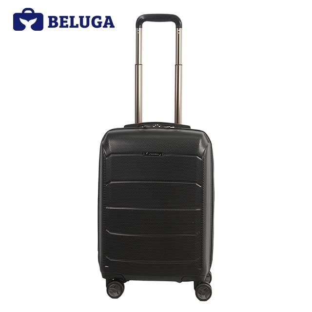 BELUGA Savvy Collection 20 Inches Travel Luggage Suitcase Black (Model:BE-SAVY-20B)