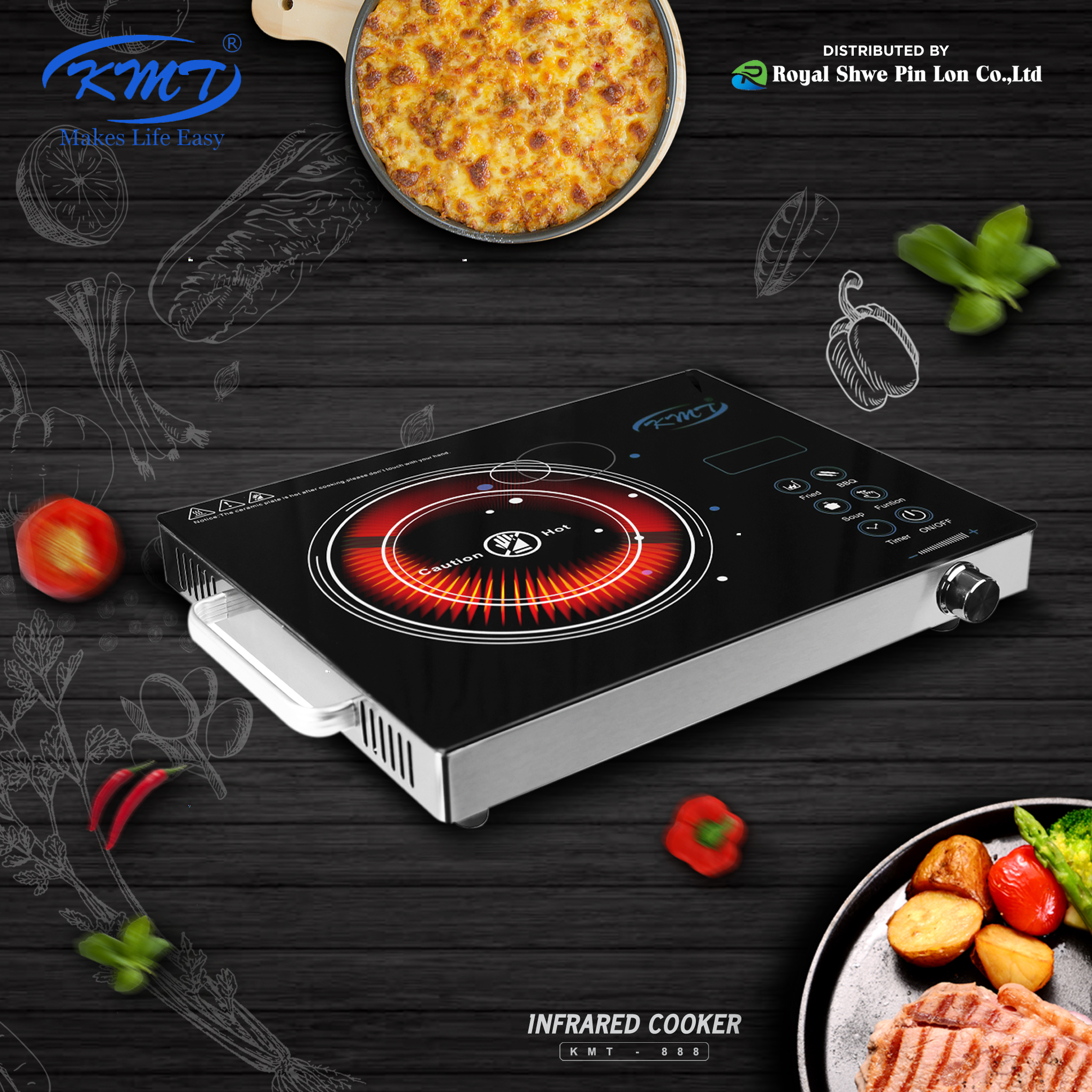 KMT Infrader Cooker (KMT-888)